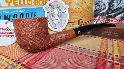 Kaywoodie Burl Choice Bent Pot Shape Pipe