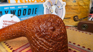 Kaywoodie Burl Choice Bent Pot Shape Pipe